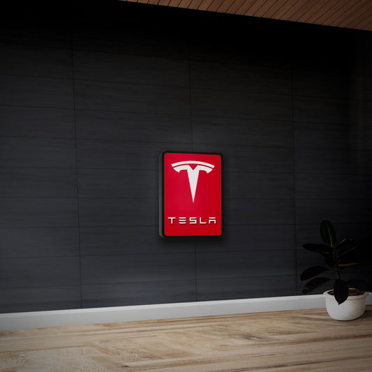 Tesla Garage For Your Garage , Dream Garage Sign , Automotive Sign , Premium Garage Sign , Luxury Garage Sign, Tesla Lightbox , Man Cave
